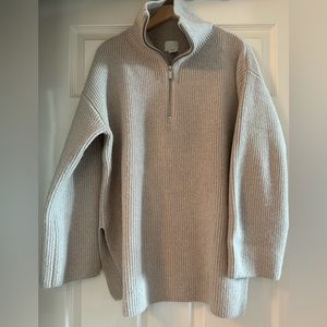 H&M oversized quarter zip sweater
